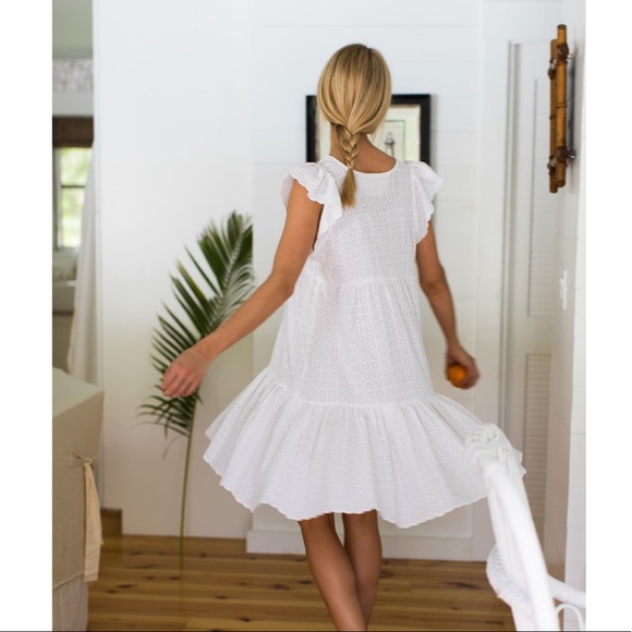 Emerson Fry Angel Dress- White Eyelet - Picture 6 of 8